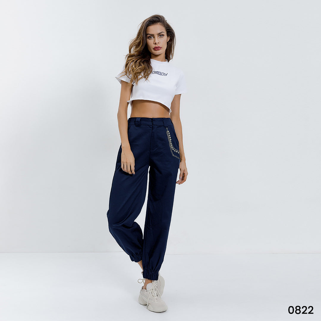 Pearl Utility Pants Women Navy Blue - 0822
