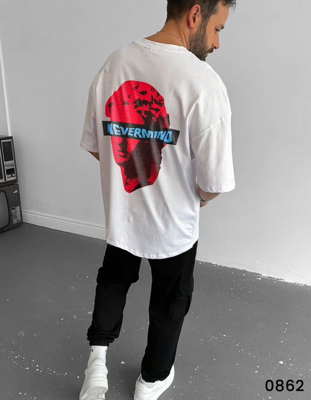 Nevermind T-Shirt White - Oversize