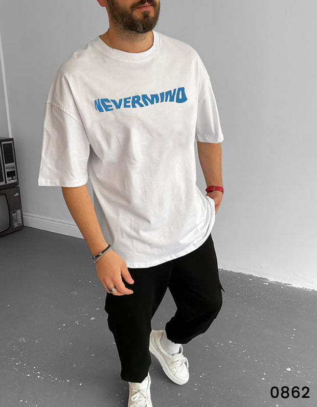 Nevermind T-Shirt White - Oversize