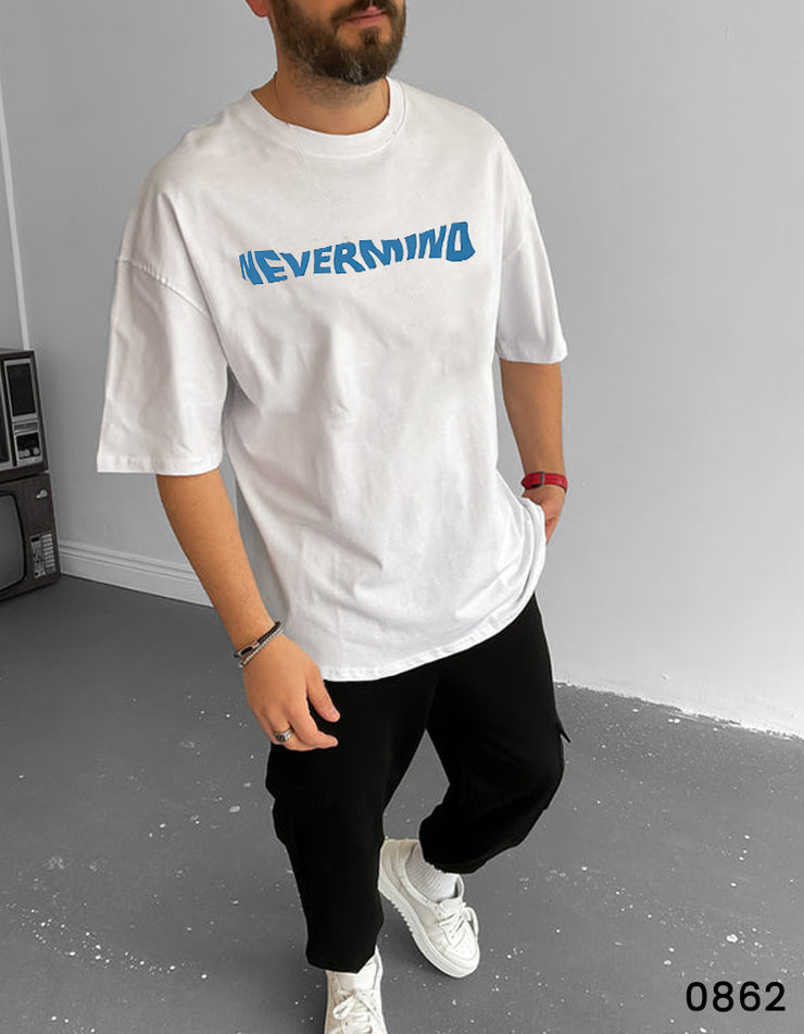 Nevermind T-Shirt White - Oversize
