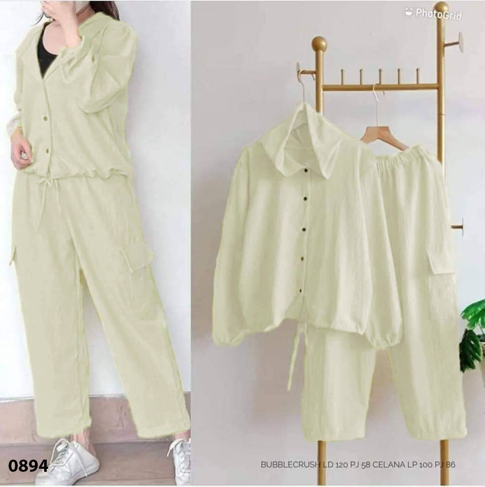 Linen Hoodie Set Women