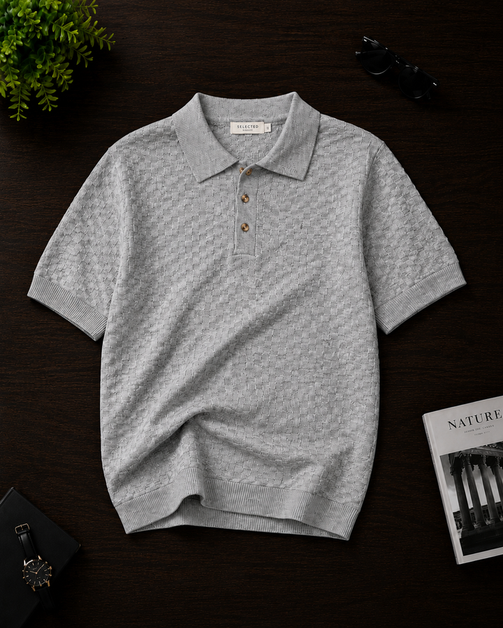 Men Knitted Polo - QAR