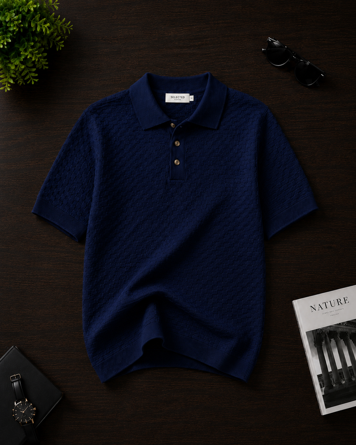 Men Knitted Polo - QAR