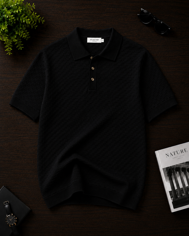 Men Knitted Polo - QAR