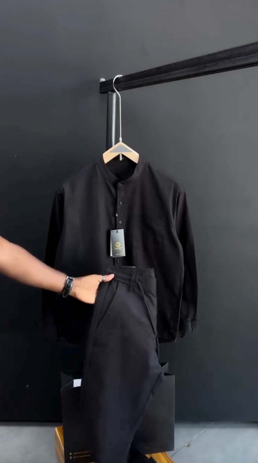 Linen Ban Collar Shirt - Pre Order