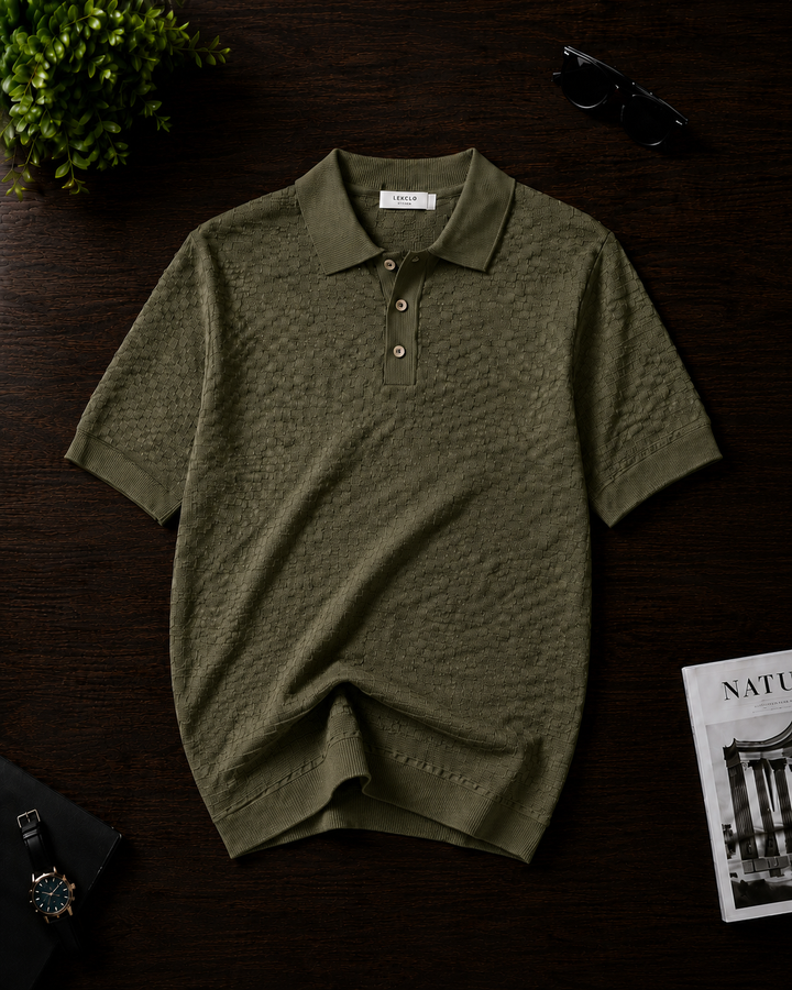 Men Knitted Polo - QAR