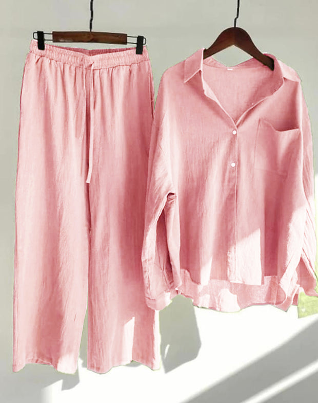 Women Basic Linen Sets