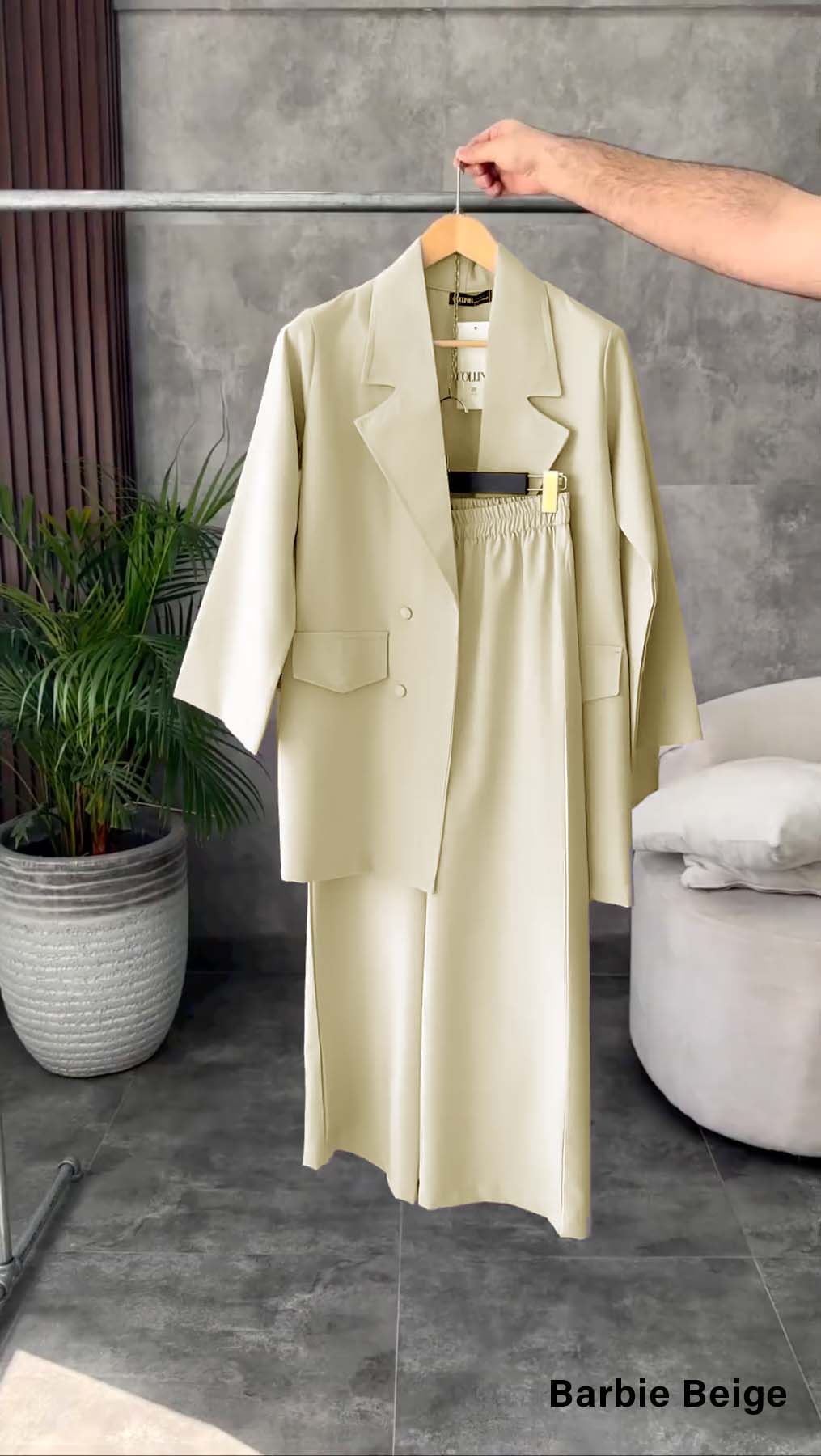 British Collar Loose Fit Blazer &amp; Pants