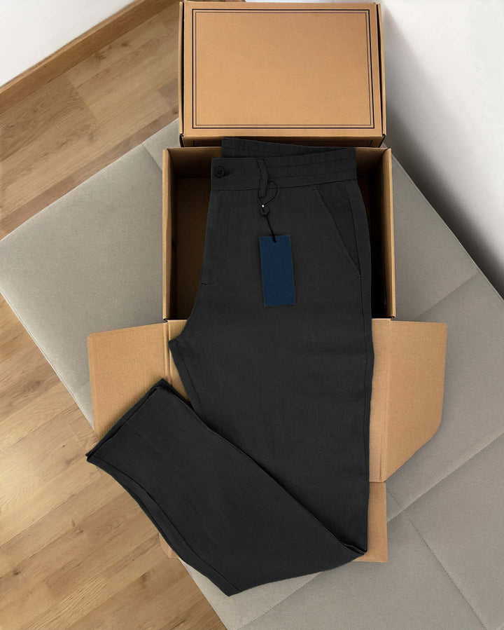 Men Linen Pants - Italian Fabric QAR