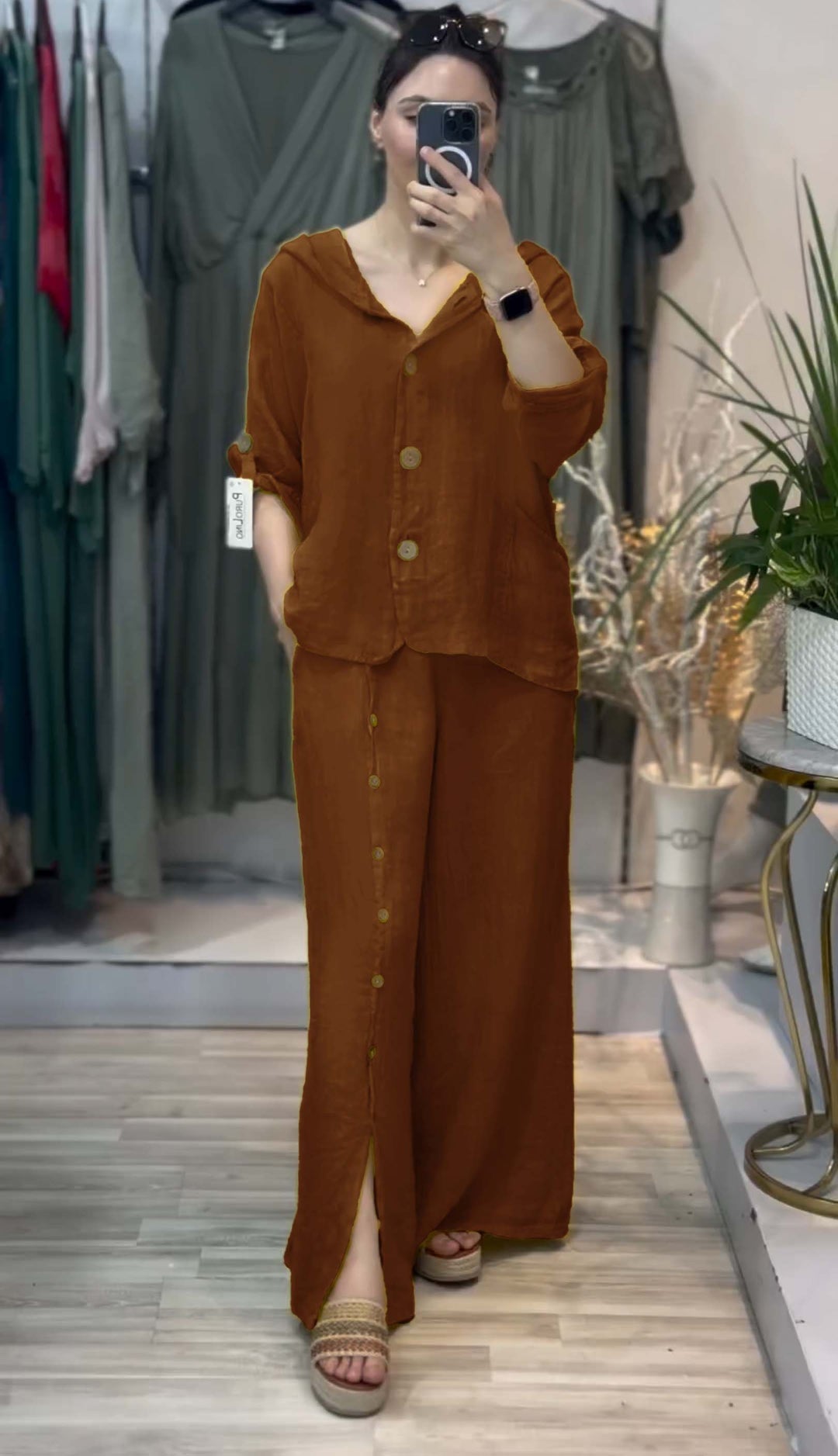 Western Cut Palazzo Co-ord Set