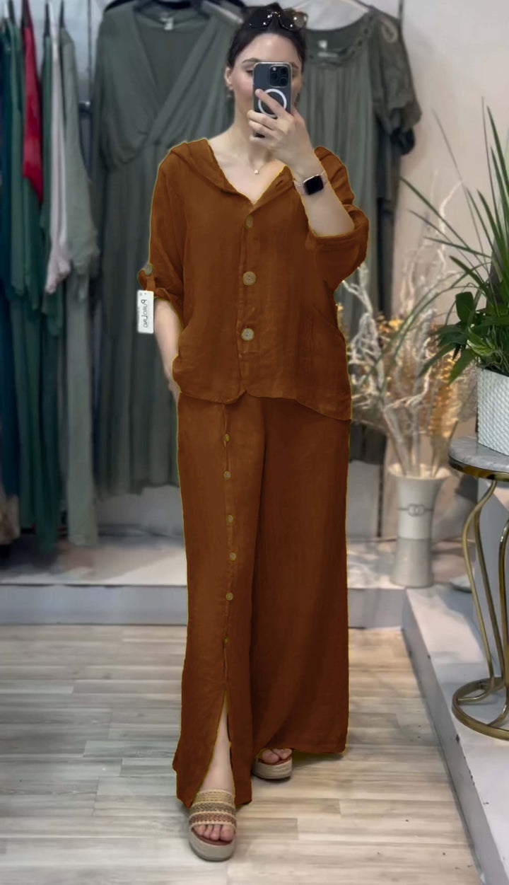 Western Cut Palazzo Co-ord Set