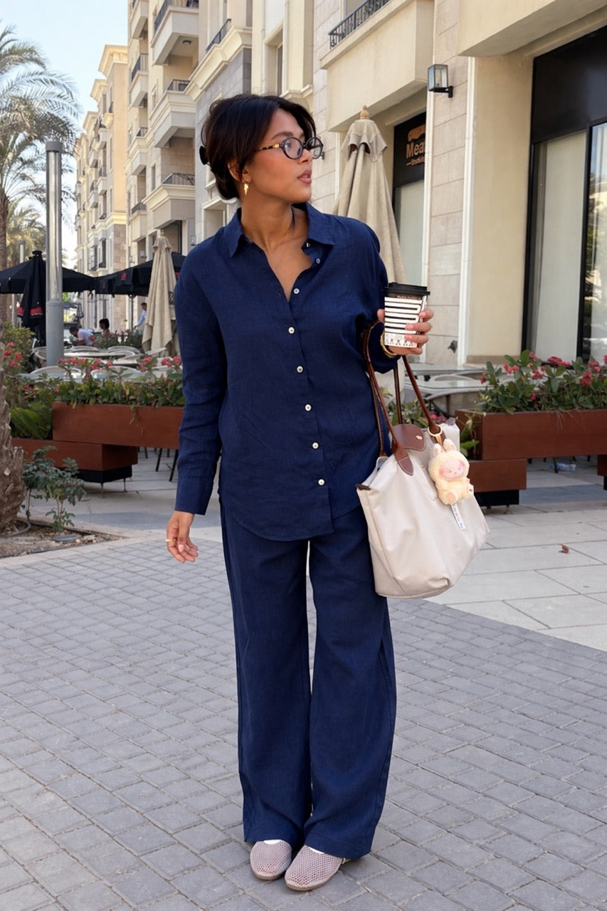 Women British Linen Set