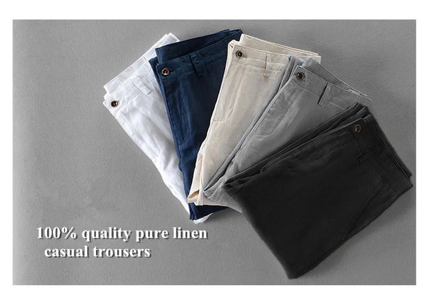 Men Linen Pants - Italian Fabric