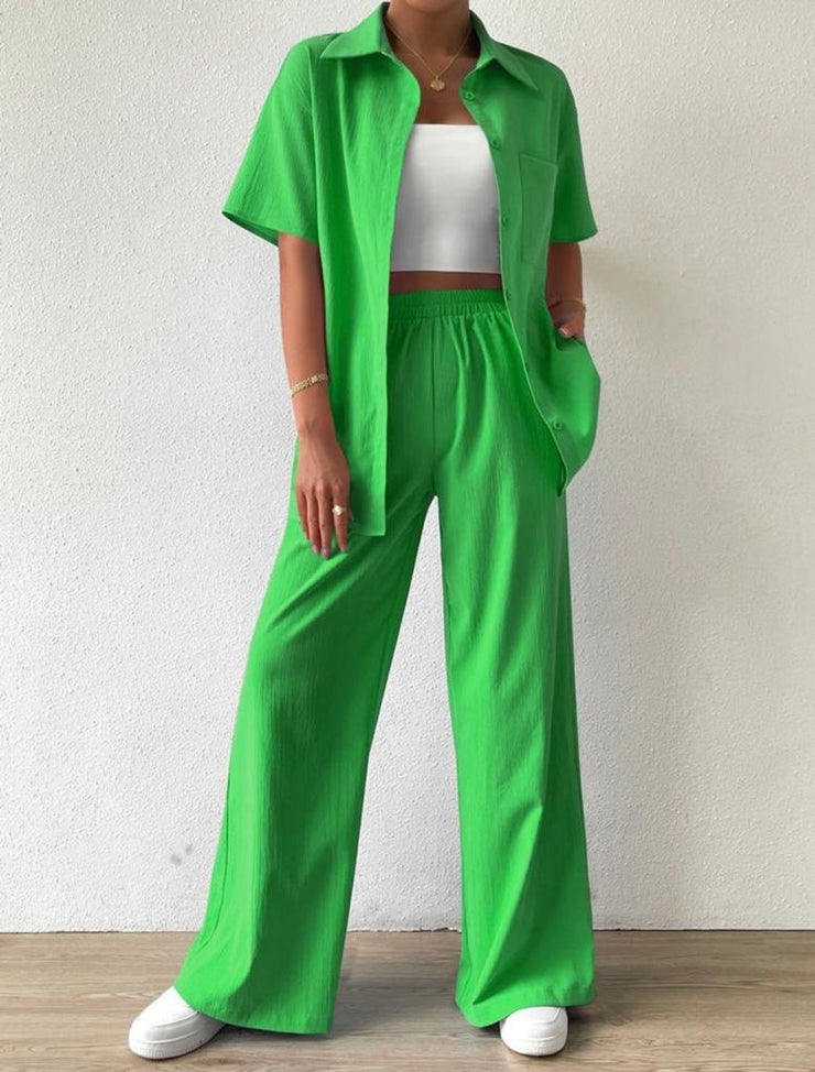 Palazzo Matching Sets Half Sleeve