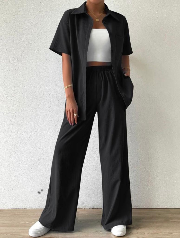 Palazzo Matching Sets Half Sleeve