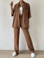 Palazzo Matching Sets Half Sleeve