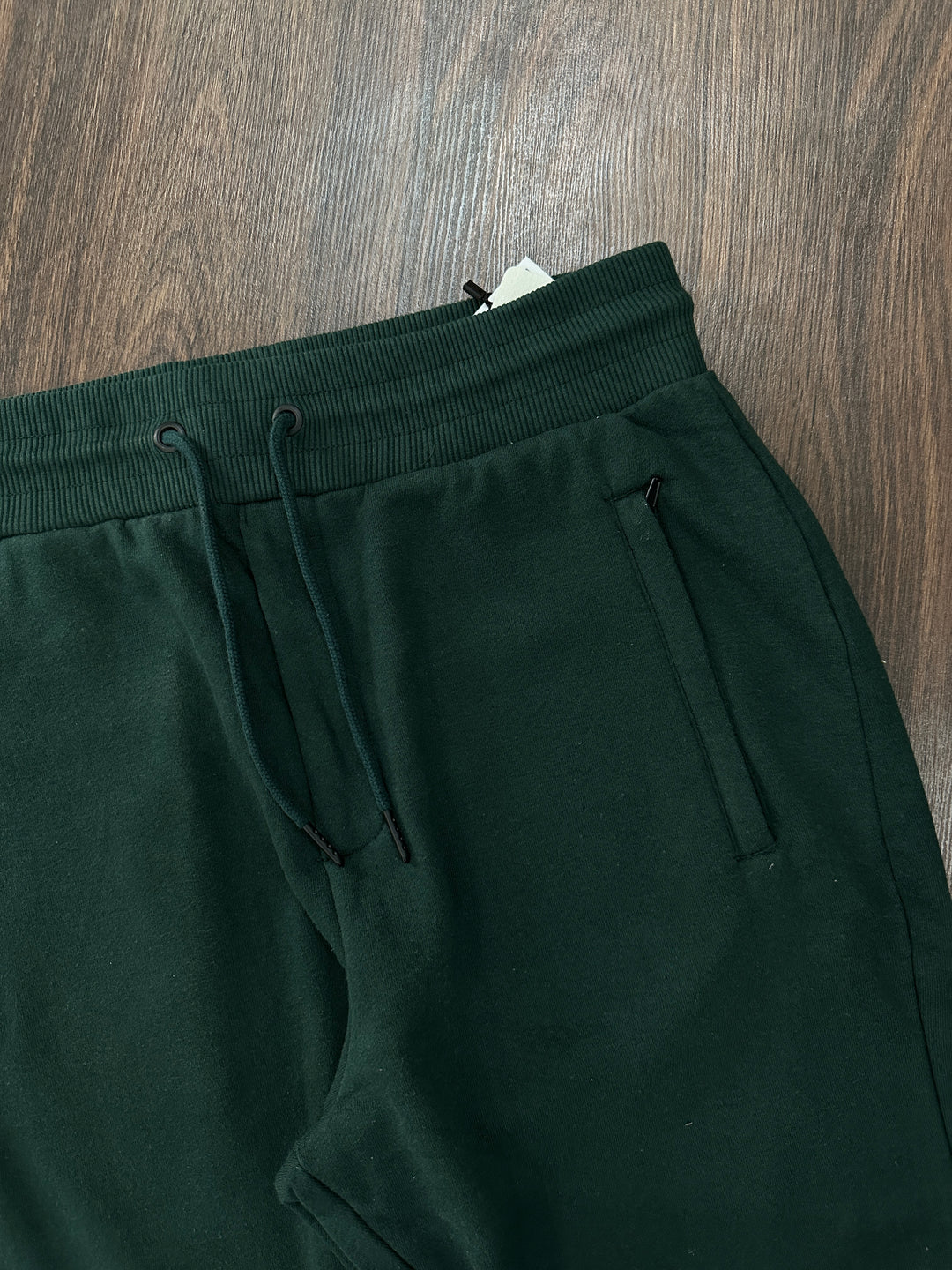 Ribbed Jogger Trouser- Bottle Green