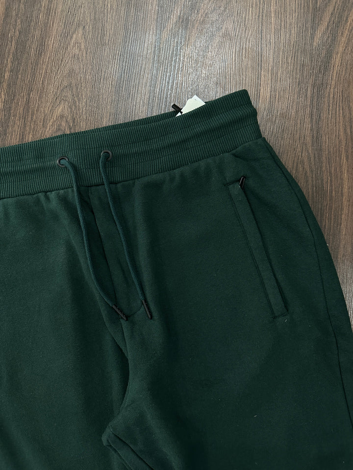 Ribbed Jogger Trouser- Bottle Green