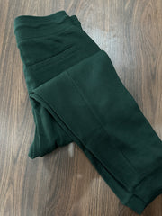 Ribbed Jogger Trouser- Bottle Green
