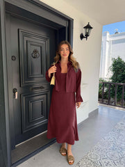 Women Dual Tensel Dress