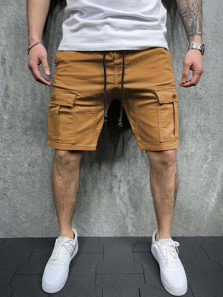 Men Cargo Shorts - With Lace