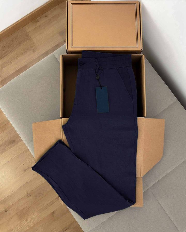 Men Linen Pants - Italian Fabric QAR