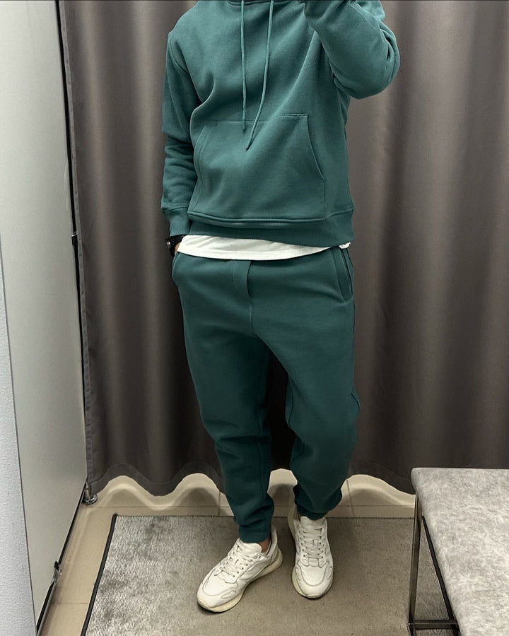 Men Fleece Hoodie Set