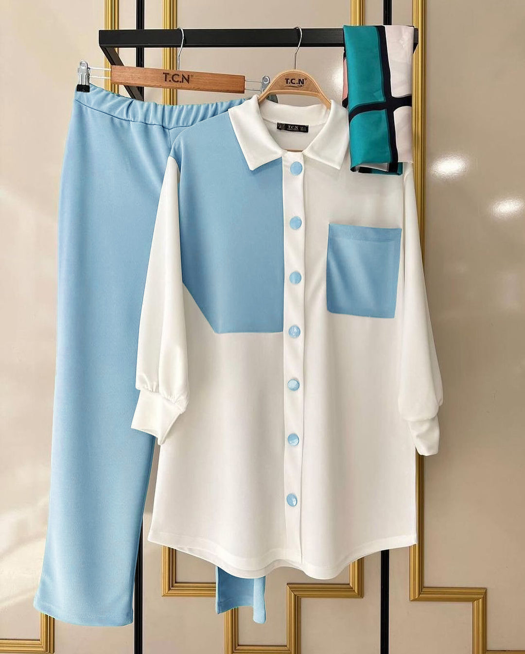 Women Ombre Cord Set