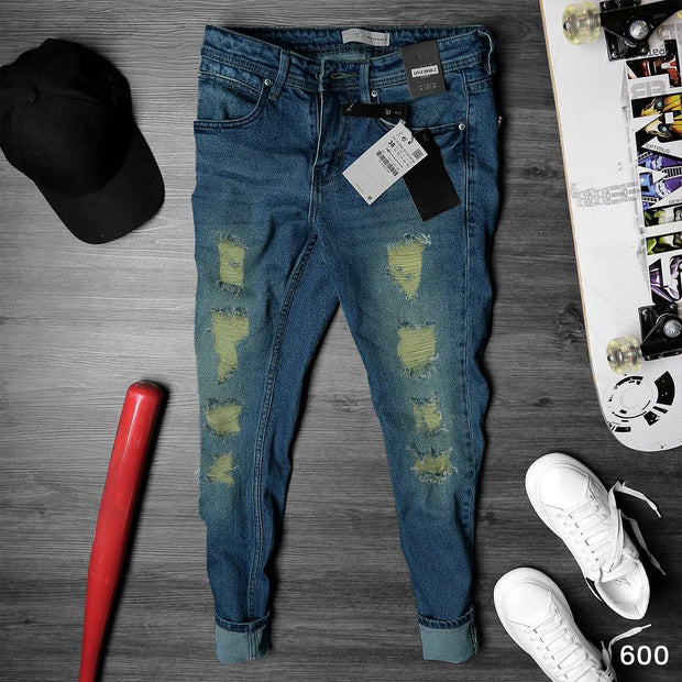 Dirty Blue Major Ripped Jeans - 600