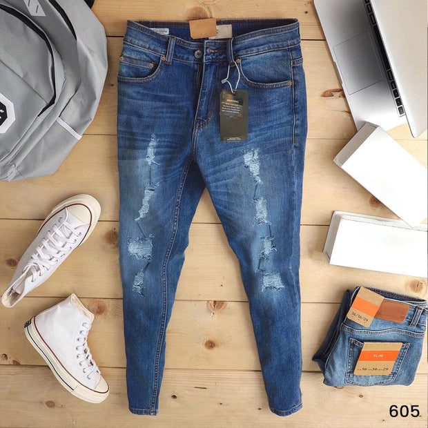 Dirty Blue Major Ripped Jeans - 605