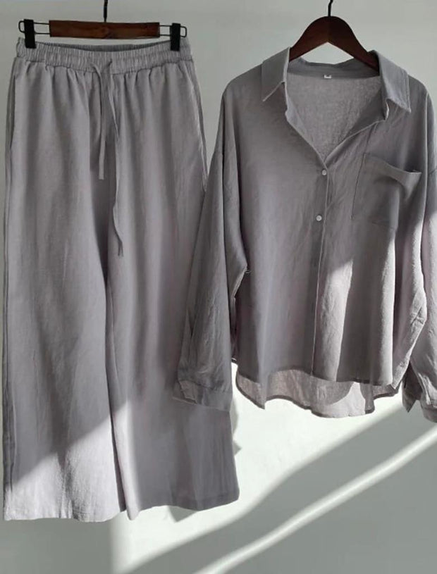 Women Basic Linen Sets