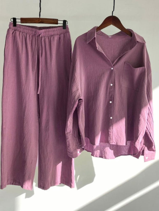 Women Basic Linen Sets