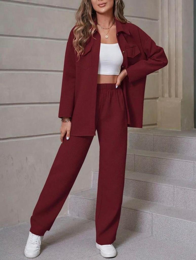 Casual Block Knitted Co-ord Set