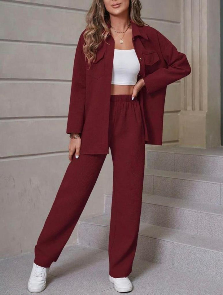 Casual Block Knitted Co-ord Set