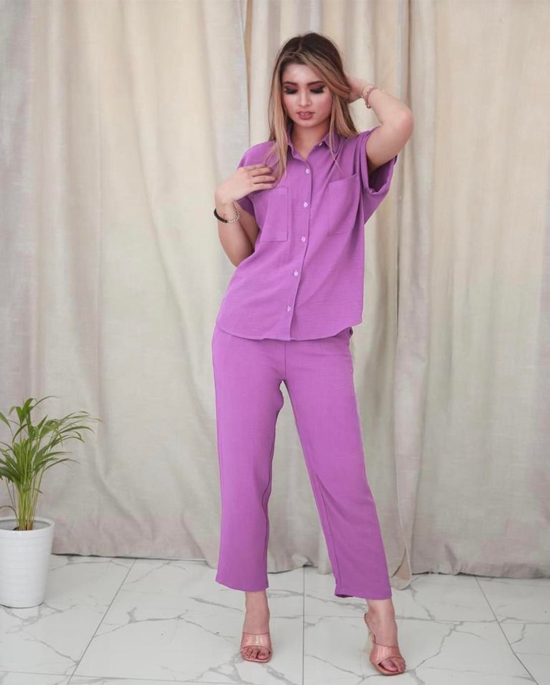 Half Sleeve Basic Co-ord Set