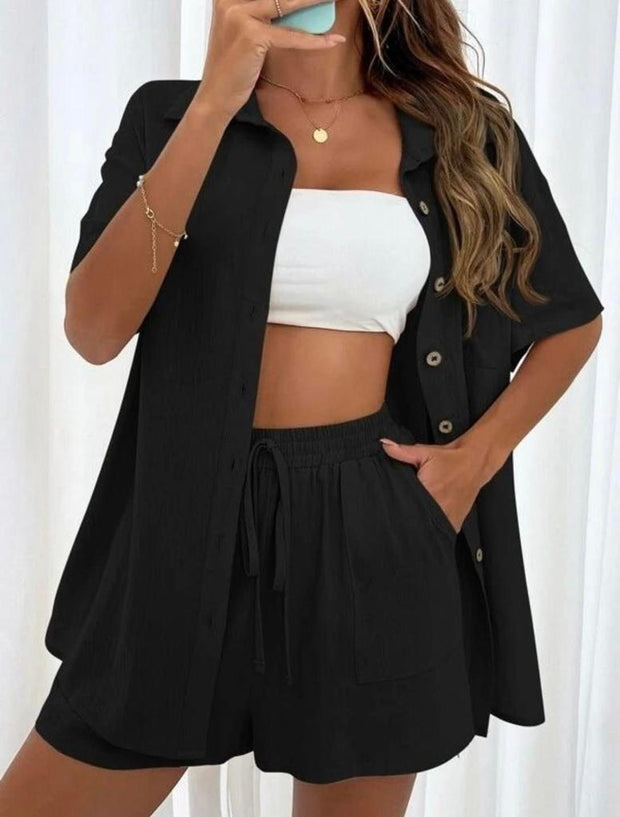 Shorts Set With Front Pocket