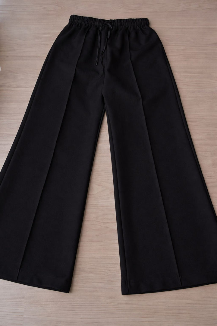 Women Wide Trouser - Black &amp; White