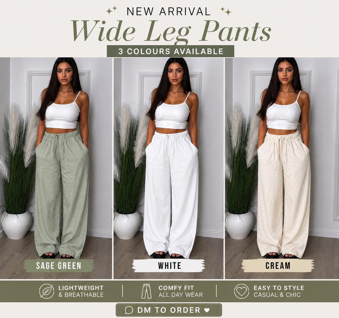 Women Wide Leg Remi Cotton - QAR