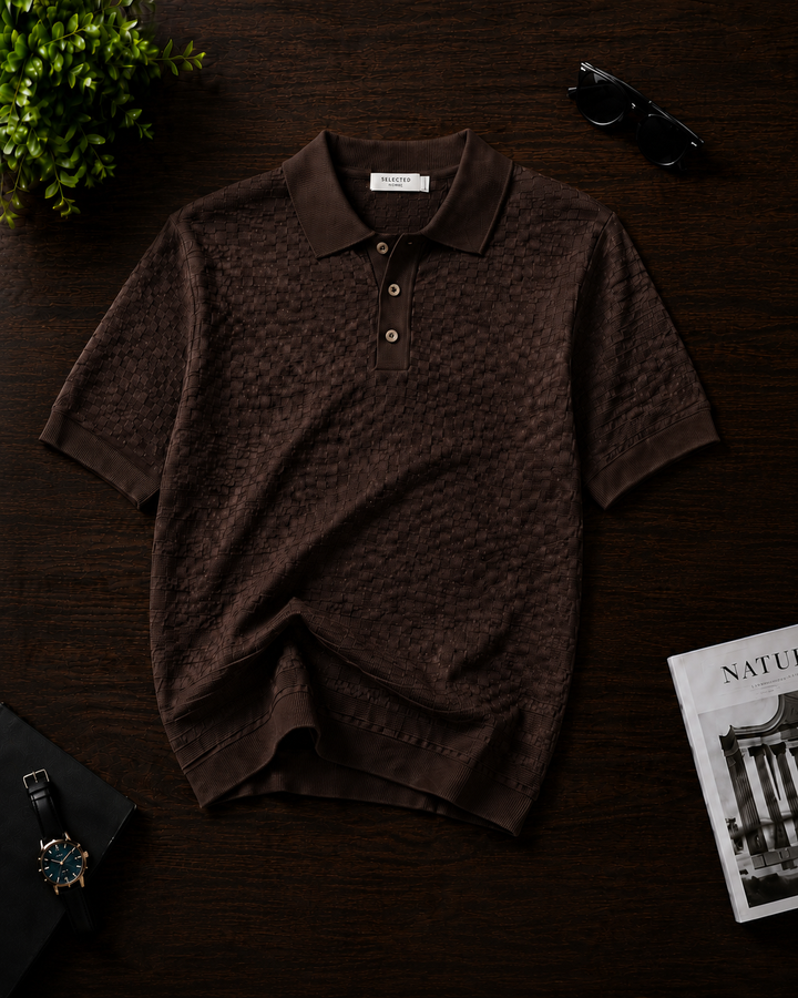 Men Knitted Polo - QAR