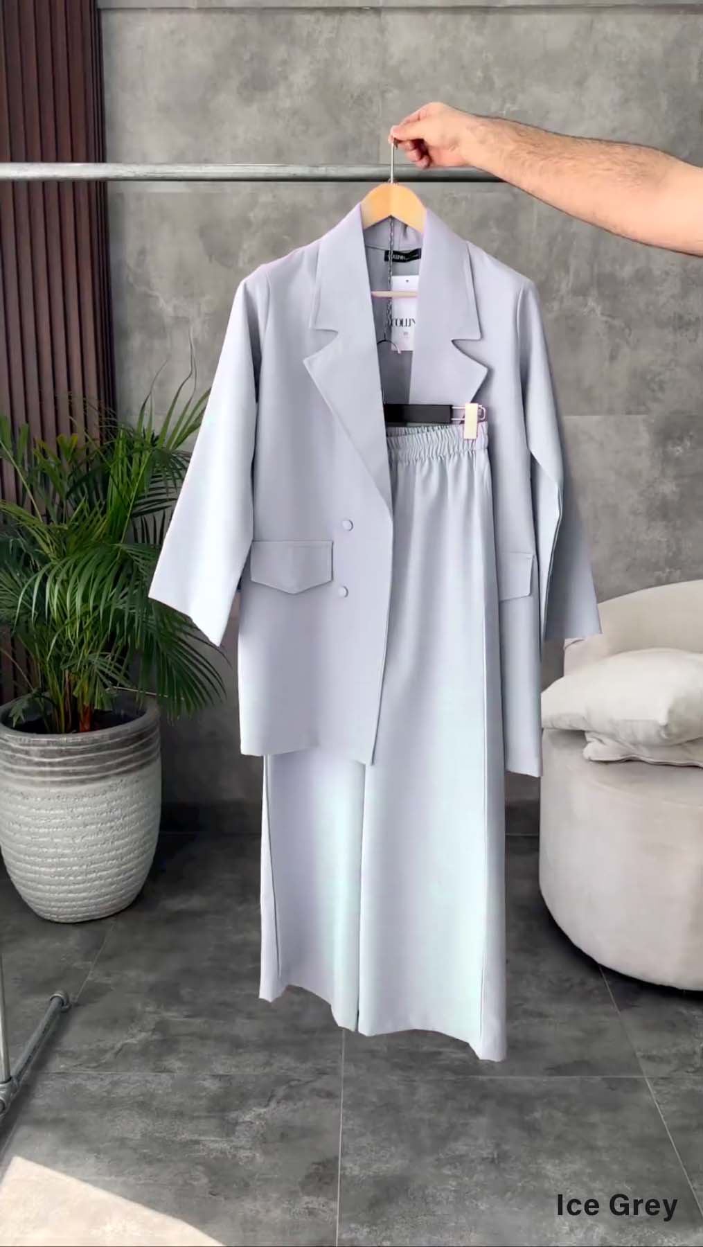 British Collar Loose Fit Blazer &amp; Pants