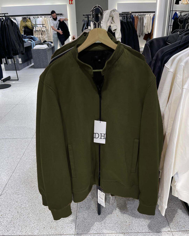 PRODUKT Heren Ron Faux Suede Bomber Falcon Faux Suede PRODUKT Heren Ron Faux Suede Bomber Falcon Faux Suede