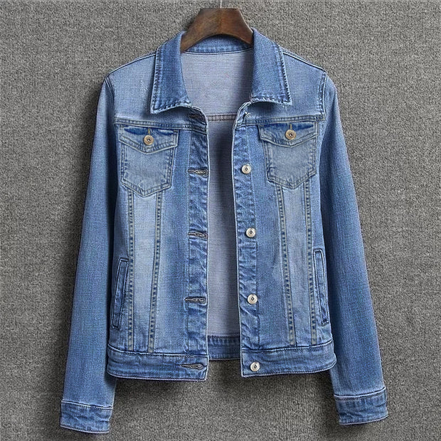Women Denim Jacket Light Blue - 1012