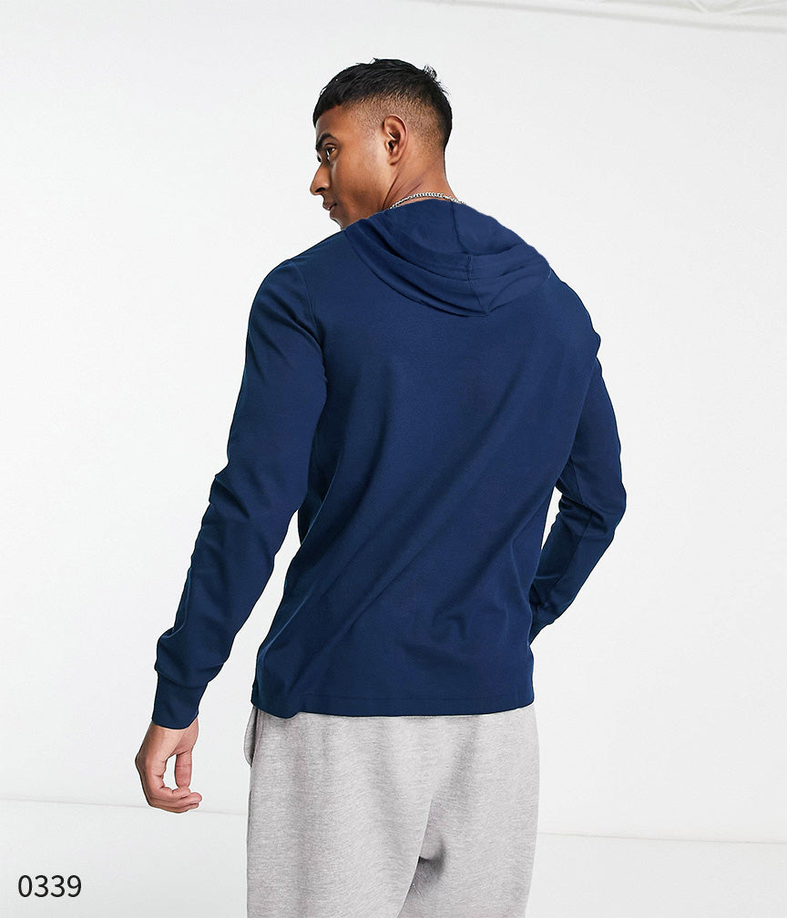 Hooded Tee - Royal Blue Basic Logo