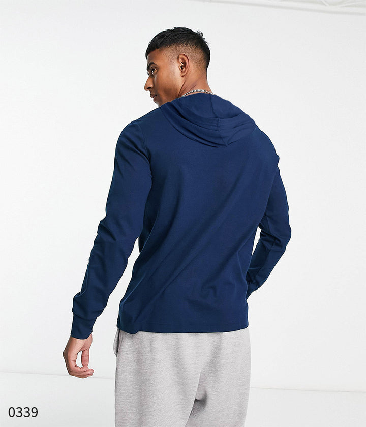 Hooded Tee - Royal Blue Basic Logo