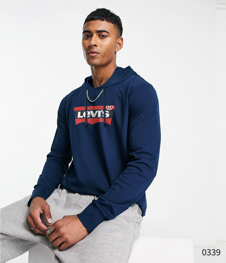 Hooded Tee - Royal Blue Basic Logo