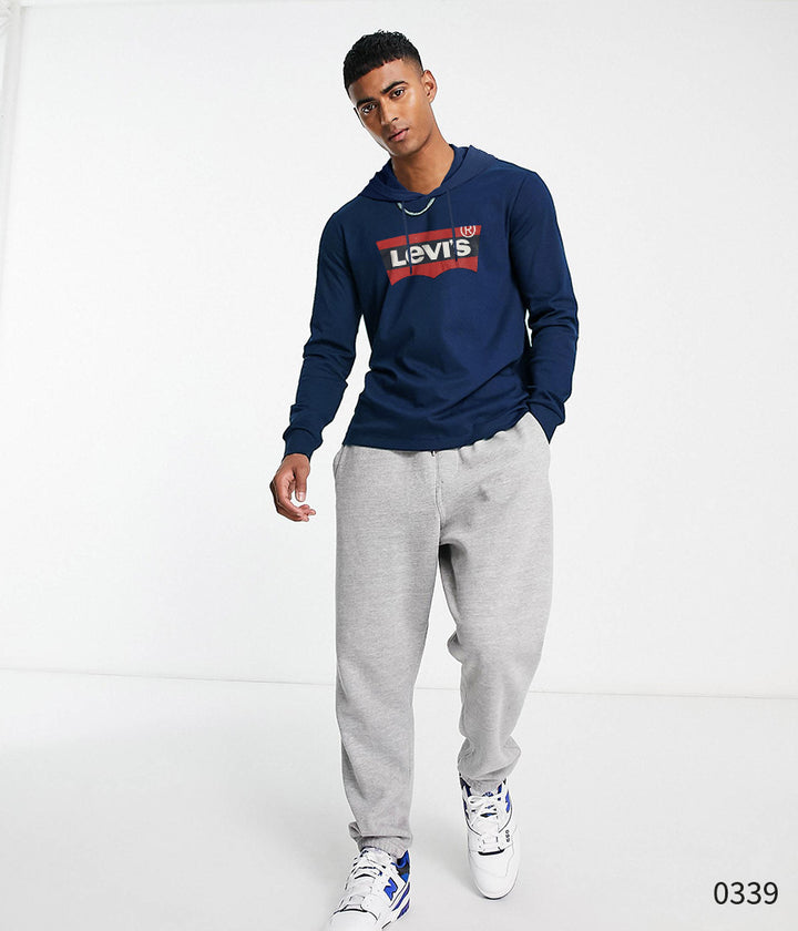Hooded Tee - Royal Blue Basic Logo