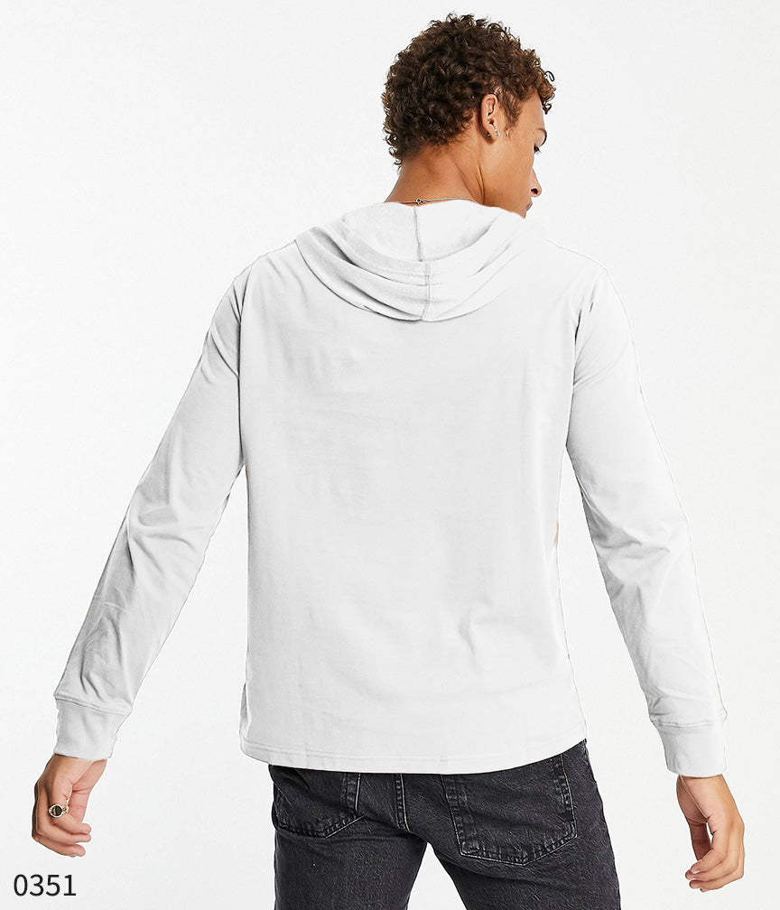 Hooded Tee - White Flag Logo