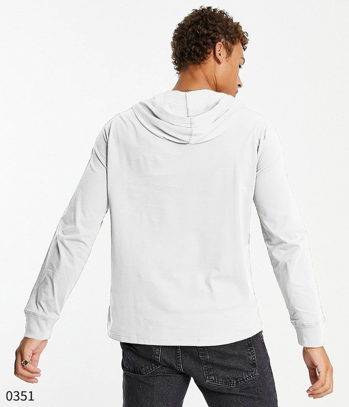 Hooded Tee - White Flag Logo