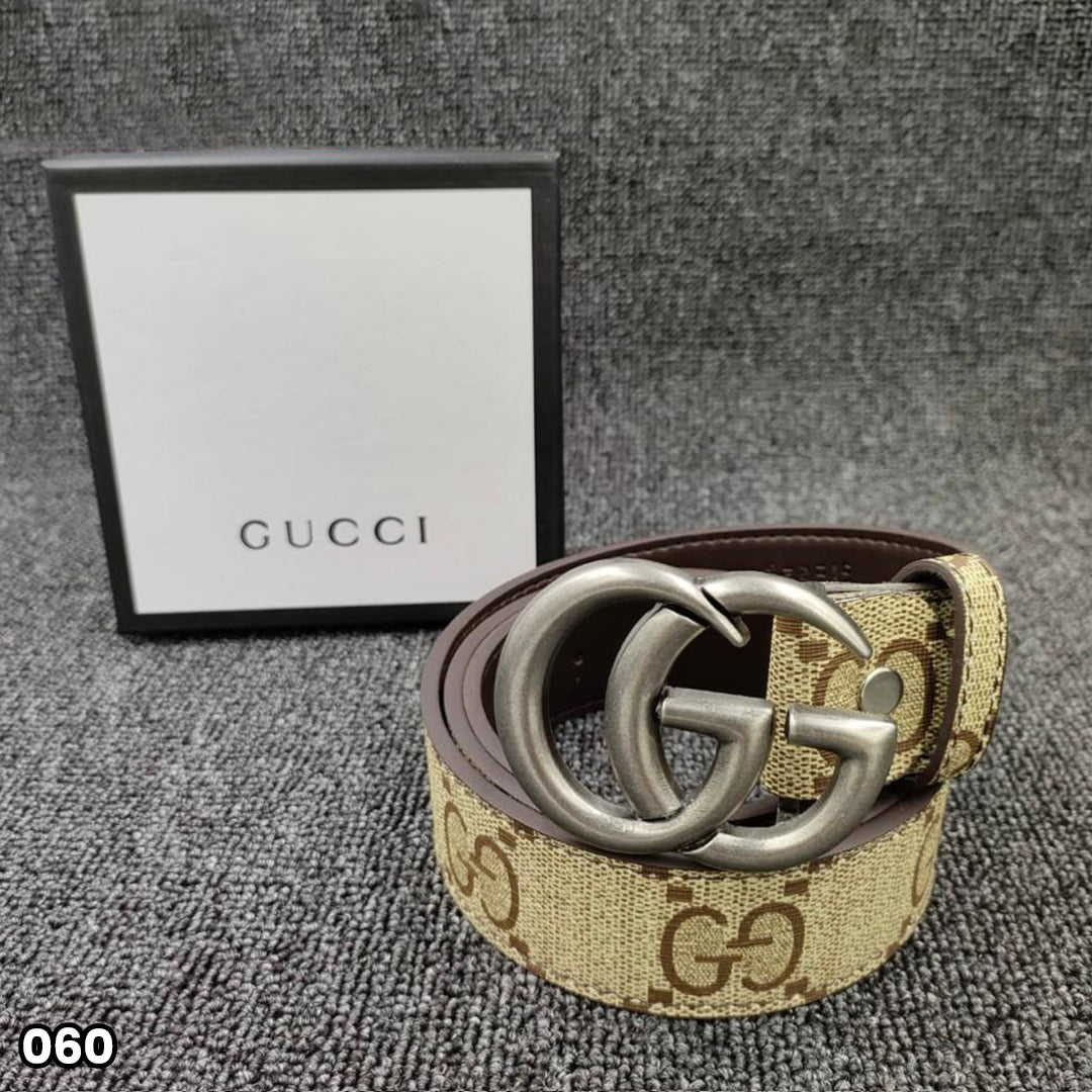 Gucci Marmont Belt - Grey Buckle
