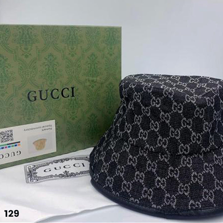 Gucci Canvas Bucket Hat - Grey